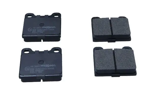 MAXGEAR 193863 Комплект тормозных колодок,