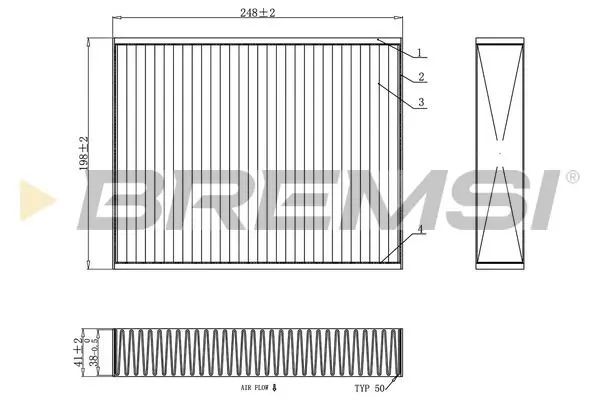 FC0455 Filter, cabin air