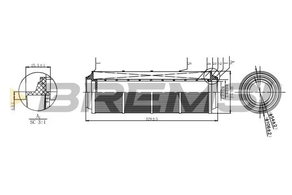 BREMSI FA1143 Air Filter