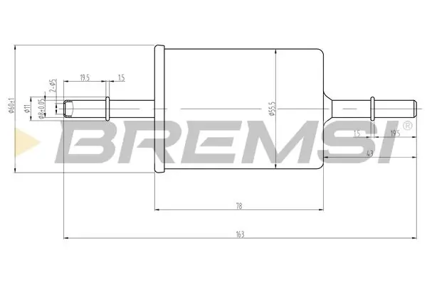 BREMSI FE0062 Fuel Filter