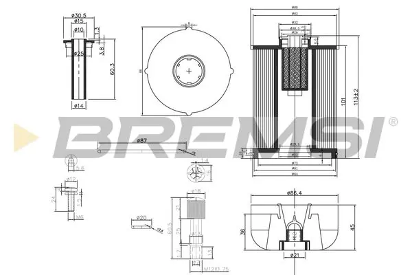 BREMSI FE0337 Fuel Filter