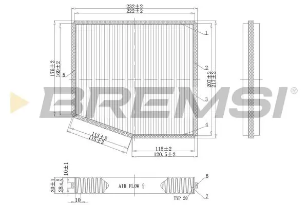 FC0187C Filter, cabin air