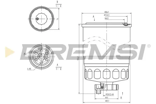 BREMSI FE0047 Fuel Filter