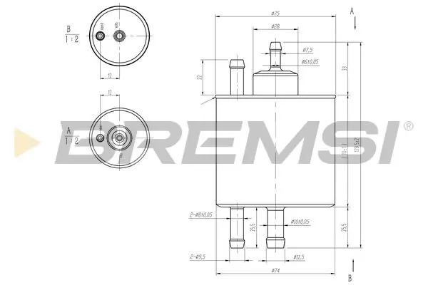 BREMSI FE0398 Fuel Filter