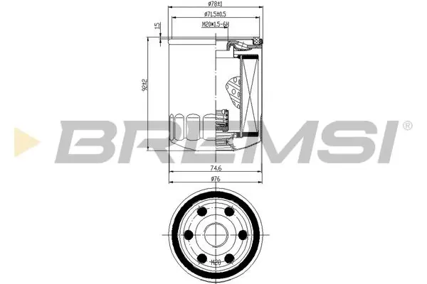 BREMSI FL0300 Oil Filter
