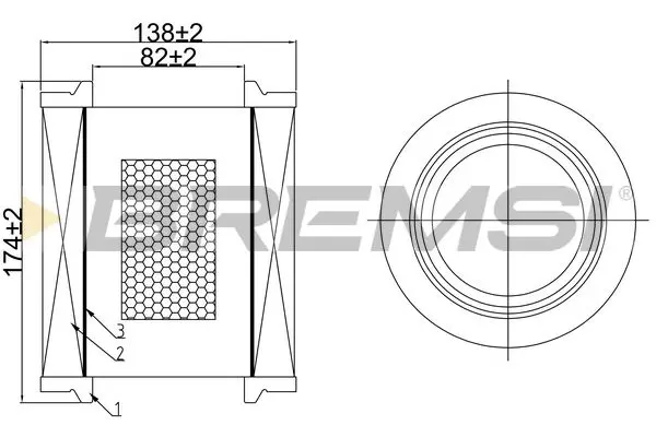 BREMSI FA1064 Air Filter
