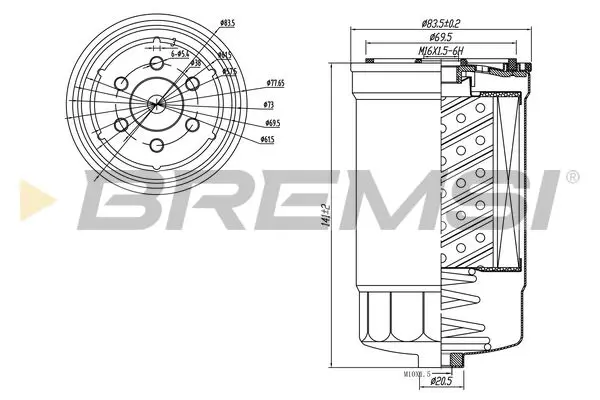 BREMSI FE0827 Fuel Filter