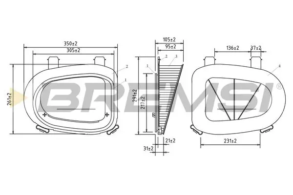BREMSI FA0638 Air Filter