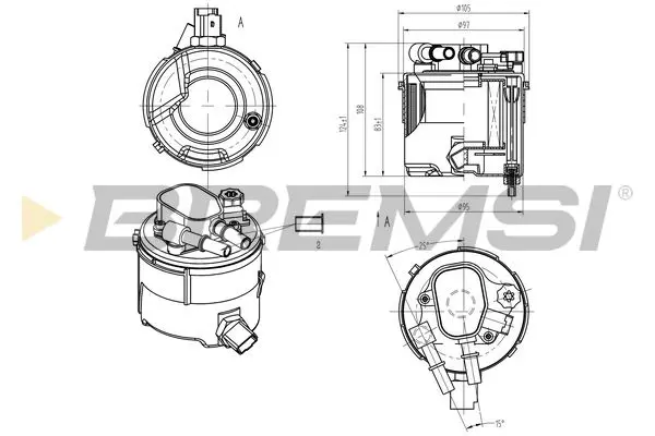 BREMSI FE0058 Fuel Filter