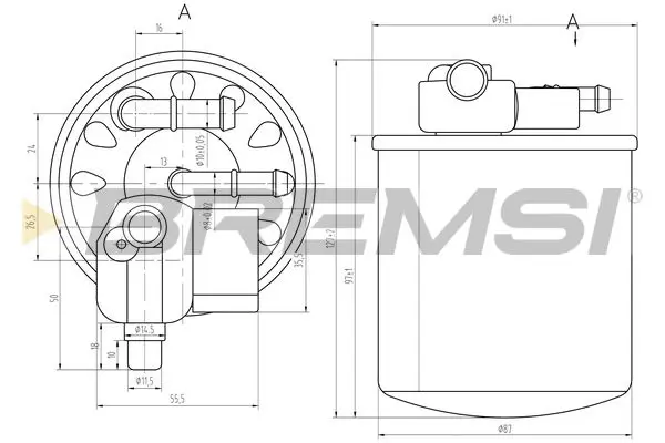 BREMSI FE0385 Fuel Filter