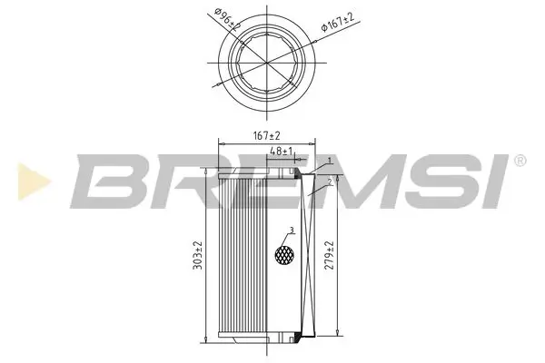 BREMSI FA0545 Air Filter