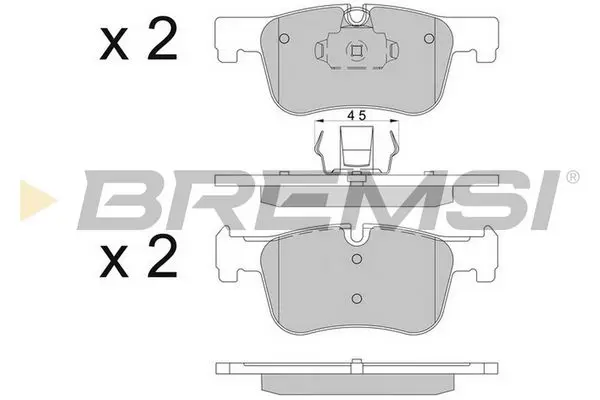 BREMSI BP3503CE Brake Pad Set, disc brake
