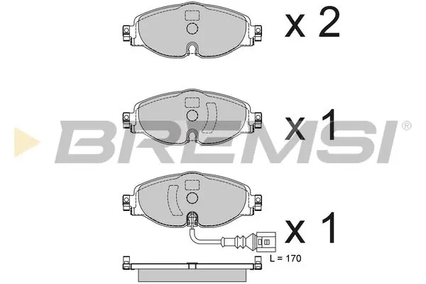 BREMSI BP3782CE Brake Pad Set, disc brake