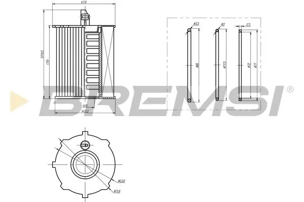 BREMSI FL0135 Oil Filter