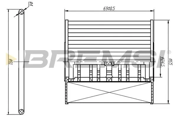 BREMSI FL0250 Oil Filter