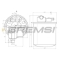 FE0385 BREMSI Fuel Filter