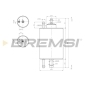 FE0847 BREMSI Fuel Filter