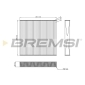 FC0899 BREMSI Filter, cabin air