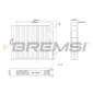 FC0093A BREMSI Filter, cabin air