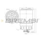 FE0049 BREMSI Fuel Filter