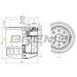 FL1818 BREMSI Oil Filter