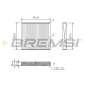 FC0434C BREMSI Filter, cabin air