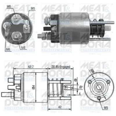 46128 Реле втягивающее BMW 3 (E30)