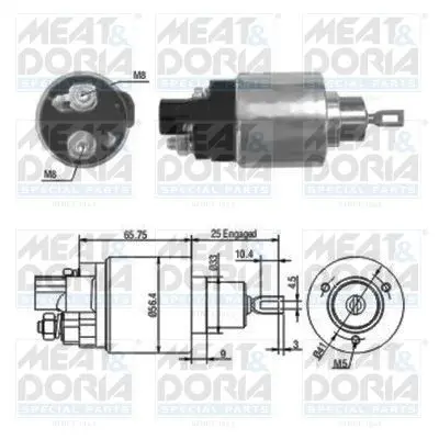 MEAT & DORIA 46070 Реле втягивающее Toyota