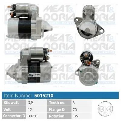 5015210 Стартер 12V 0 8KW Nissan