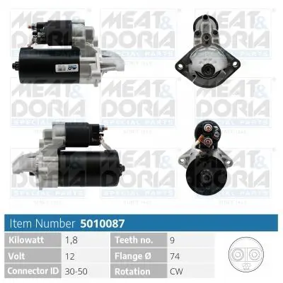 5010087 Стартер 12V 18kw