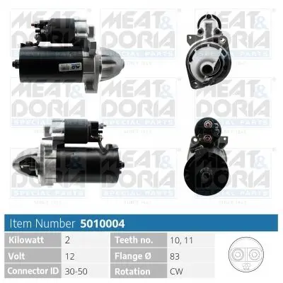 5010004 Стартер 12V 2.0kW