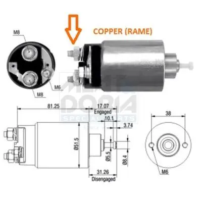 46007 ВТЯГИВАЮЩЕЕ РЕЛЕ СТАРТЕРА FORD