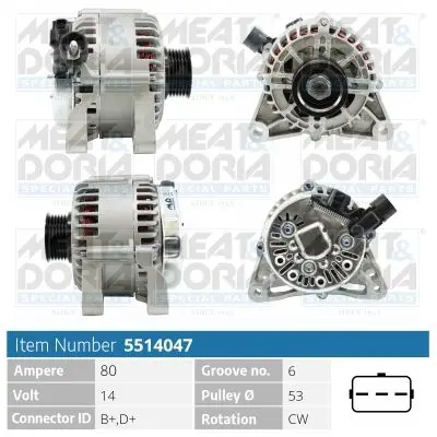 MEAT & DORIA 5514047 Генератор