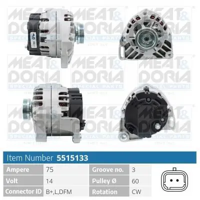 MEAT & DORIA 5515133 Генератор
