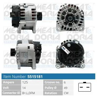 MEAT & DORIA 5515181 Генератор