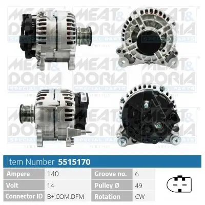 MEAT & DORIA 5515170 Генератор