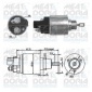 46070 Реле втягивающее Toyota