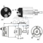 46151 Реле втягивающее PEUGEOT Boxer