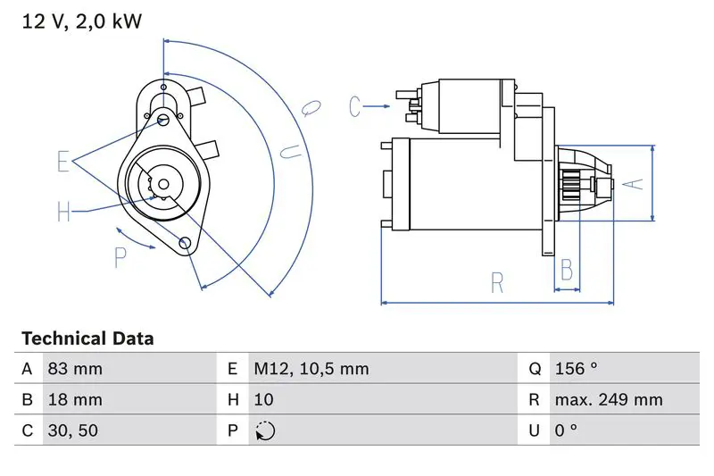 BOSCH 0986017420 Стартер