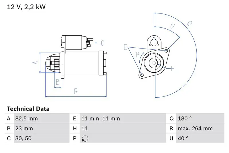 BOSCH 0986017430 Starter