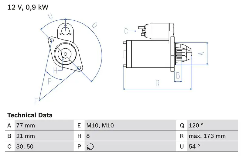 BOSCH 0986025720 Стартер