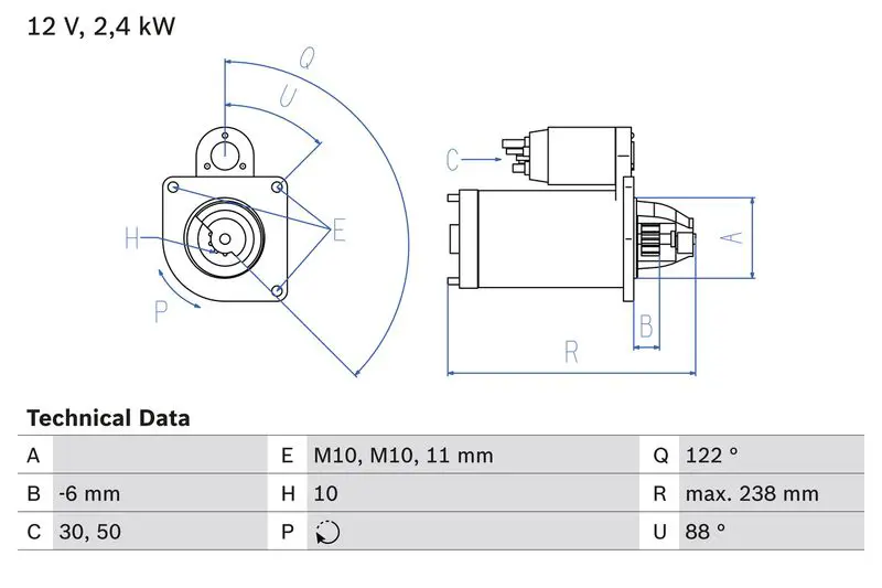 BOSCH 0986024220 Стартер