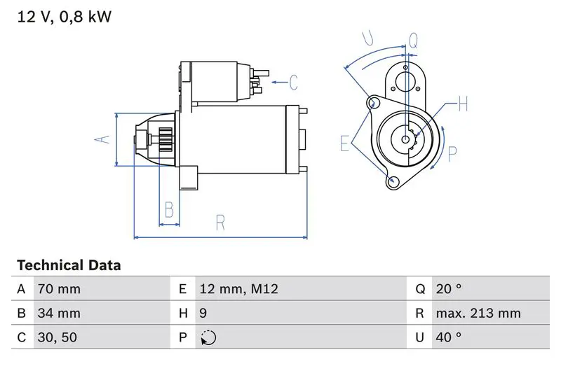 BOSCH 0986027060 Стартер
