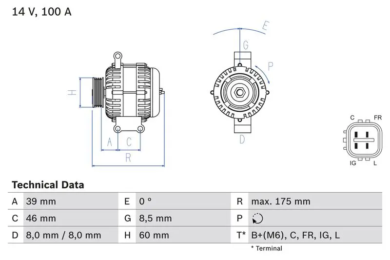 BOSCH 0986082420 Генератор