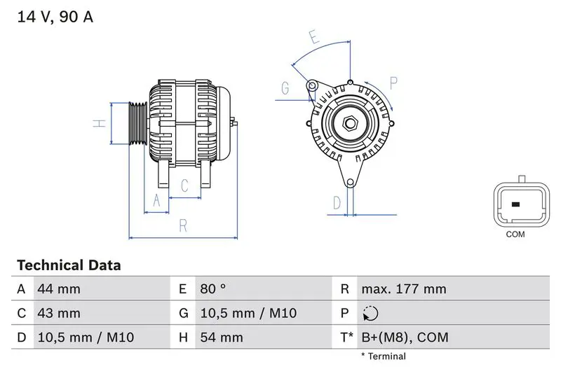 BOSCH 0986083390 ALTERNATOR