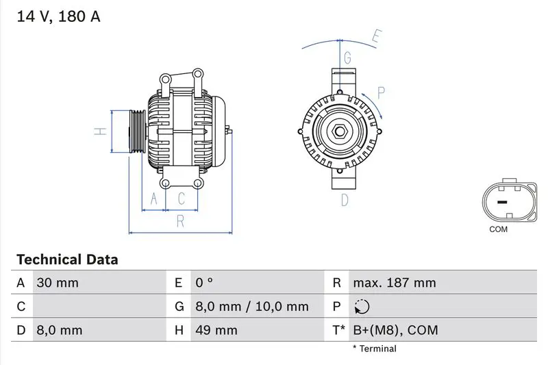 Bosch 0986048820 Генератор