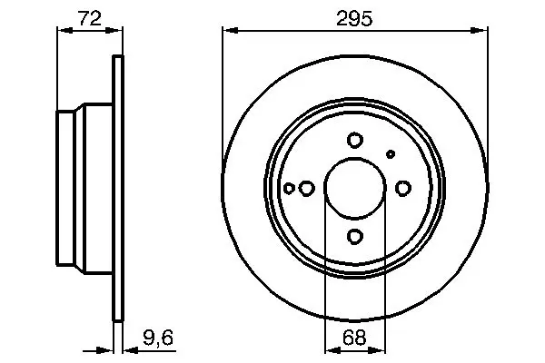 BOSCH 0986478640 Тормозной диск
