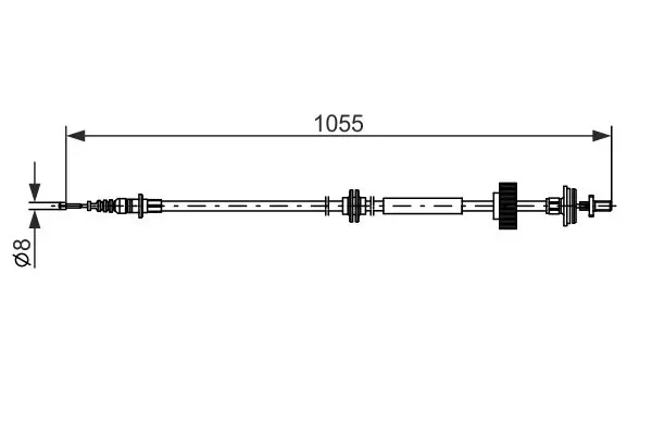 BOSCH 1987482791 Трос, стояночная тормозная