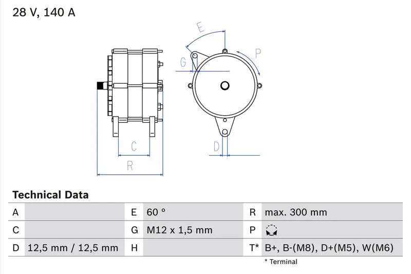 BOSCH 0986045990 Генератор