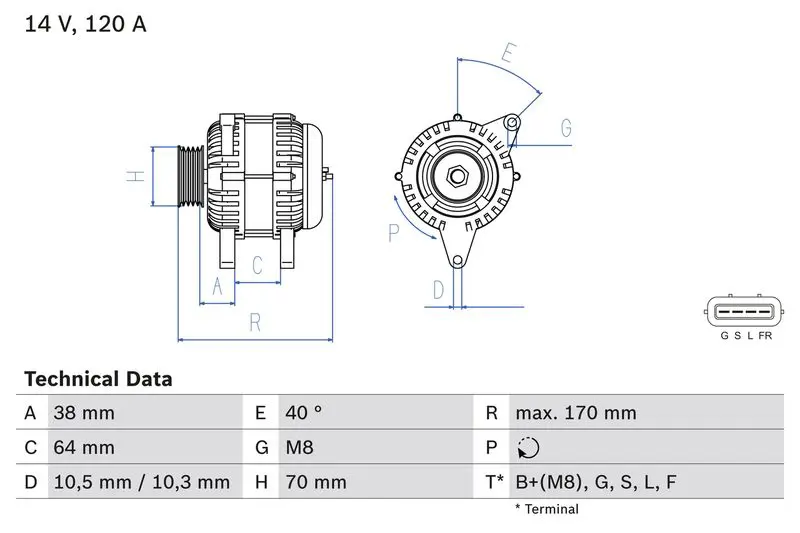 BOSCH 0986082720 12. Стартеры и генераторы